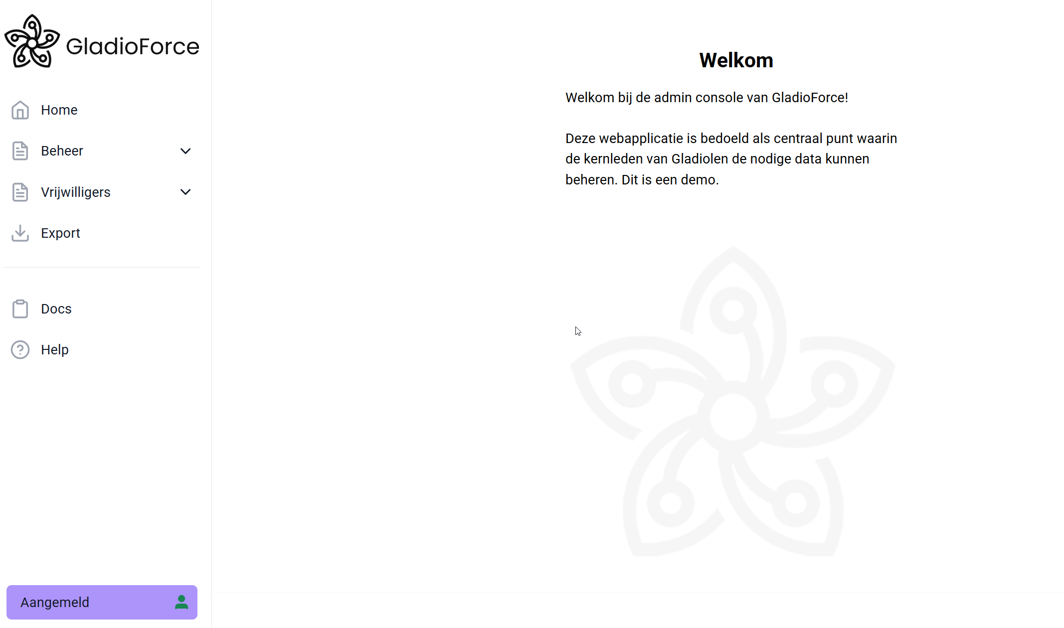 Administration console